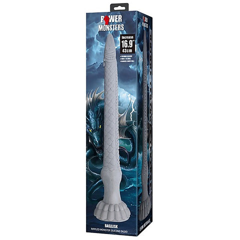 Basilisk 16.9 Inch Rippled Silicone Dildo by Baile