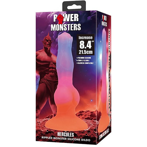 Hercules 8.4 Inch Ripples Monster Silicone Dong by Baile
