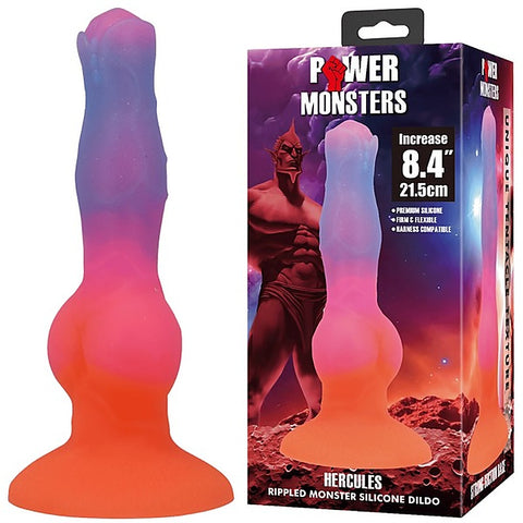 Hercules 8.4 Inch Ripples Monster Silicone Dong by Baile