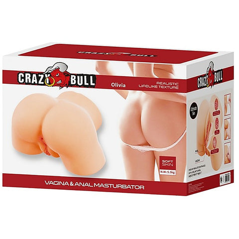 Olivia Realistic Texture Vagina & Anal Masturbator by Baile