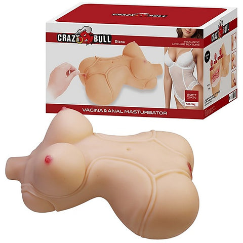 Realistic Pleasure Vagina & Anal Masturbator by Baile