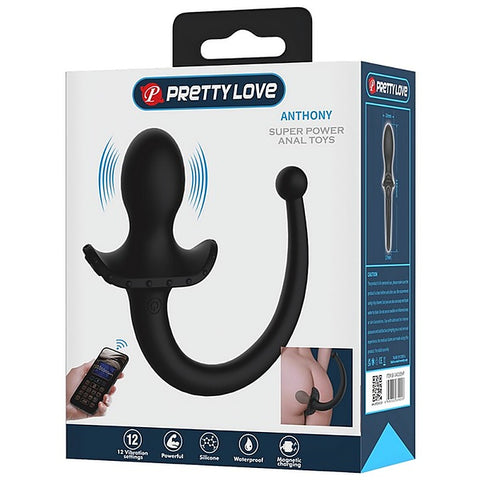 Anthony Vibrating App Control Tail Anal Plug by Baile