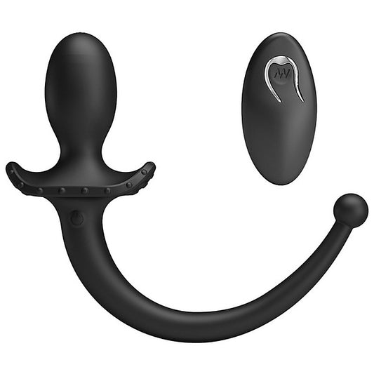 Remote Control Vibrating Silicone Butt Plug Tail by Baile