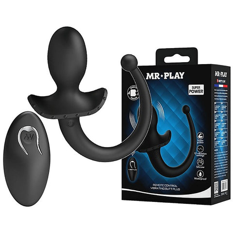 Remote Control Vibrating Silicone Butt Plug Tail by Baile