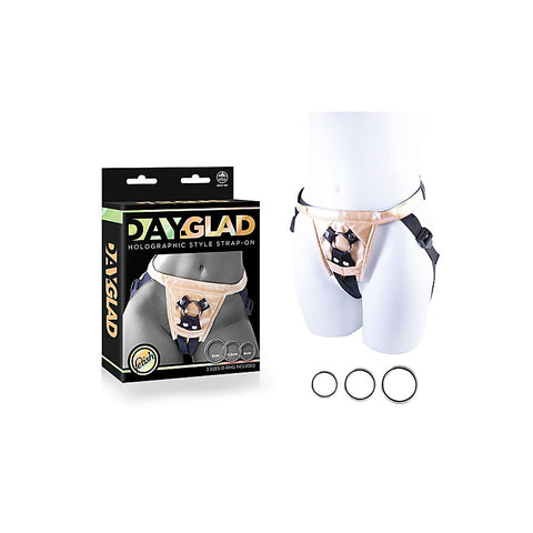 Day-Glad Pu Harness With 3 Different Size Metal Ring