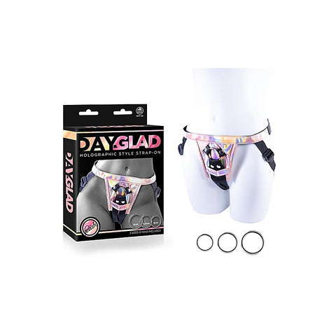 Day-Glad Pu Harness With 3 Different Size Metal Ring