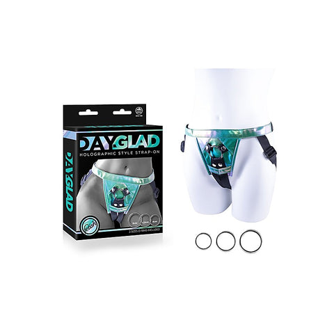 Day-Glad Pu Harness With 3 Different Size Metal Ring