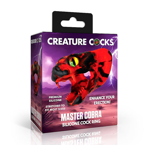 Master Cobra Silicone Cock Ring by XR Brands
