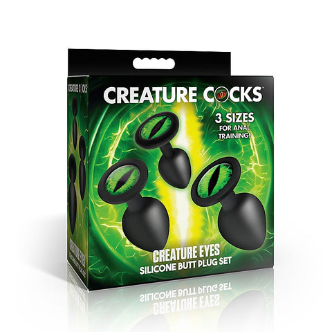 Creature Eyes Silicone Butt Plug Set by XR Brands