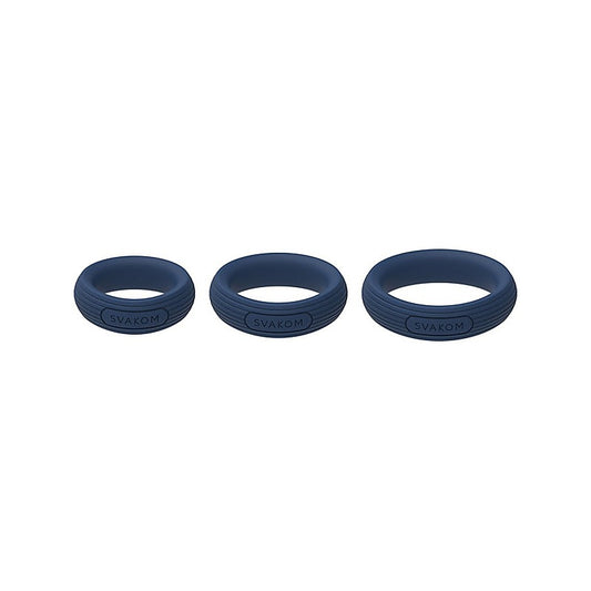 Triooo Super Stretchy Silicone Cock Ring Set By Svakom