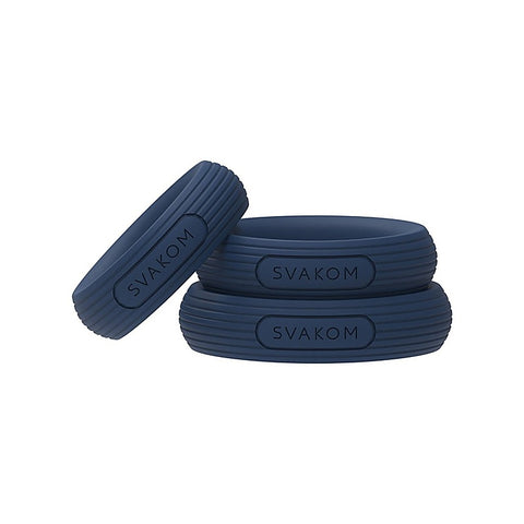 Triooo Super Stretchy Silicone Cock Ring Set By Svakom