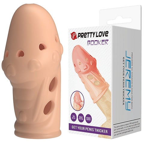 Booker Male Tpr Material Penis Extension Sleeve By Baile
