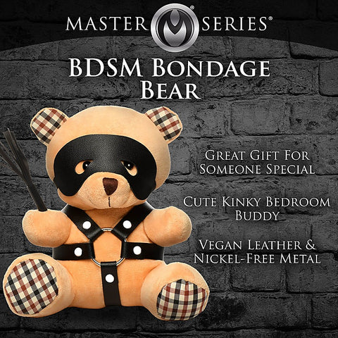 BDSM Play Kinky Teddy Bear Plushy by XR Brands