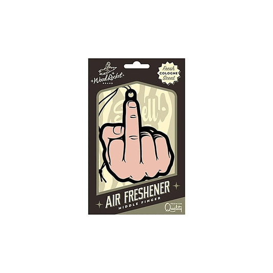 Middle Finger Air Freshener Peach by Wood Rocket