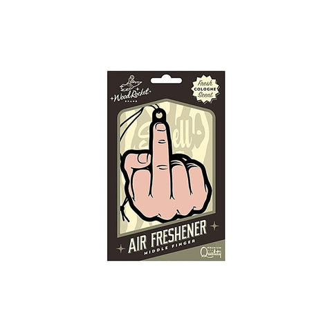 Middle Finger Air Freshener Peach by Wood Rocket
