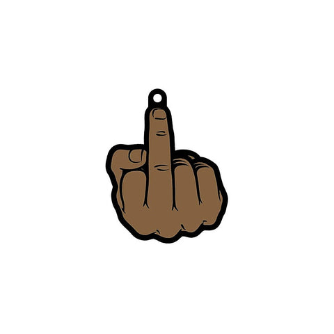 Middle Finger Air Freshener Peach by Wood Rocket