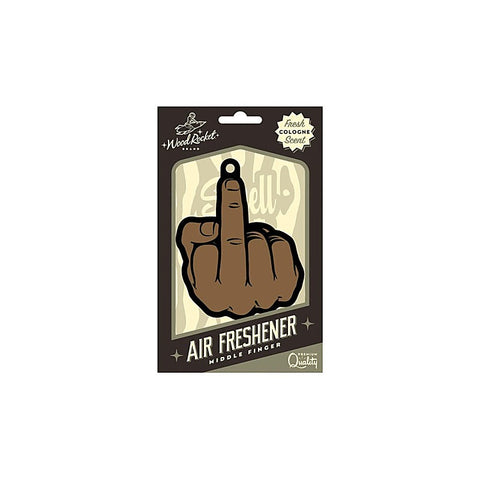 Middle Finger Air Freshener Peach by Wood Rocket