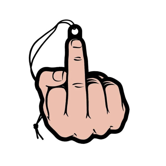 Middle Finger Air Freshener Peach by Wood Rocket