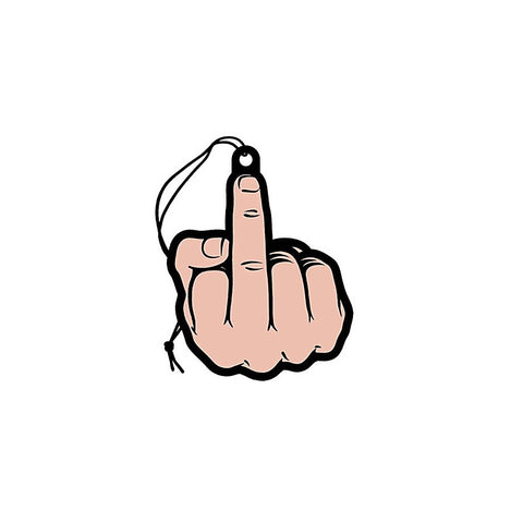 Middle Finger Air Freshener Peach by Wood Rocket