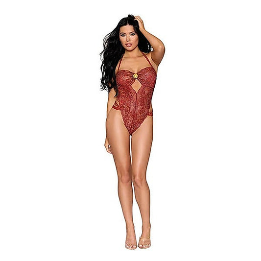 Stretch Lace Sexy Womens Teddy OS by Dream Girl Lingerie
