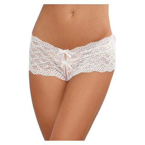 Heart Stretch Lace Sexy Open Crotch Panty