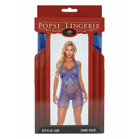 Sexy Womens Mesh and Lace Babydoll by Popsi Lingerie