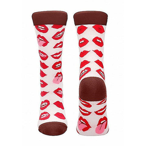 Lip Love Print Sexy Socks by Shots Toys