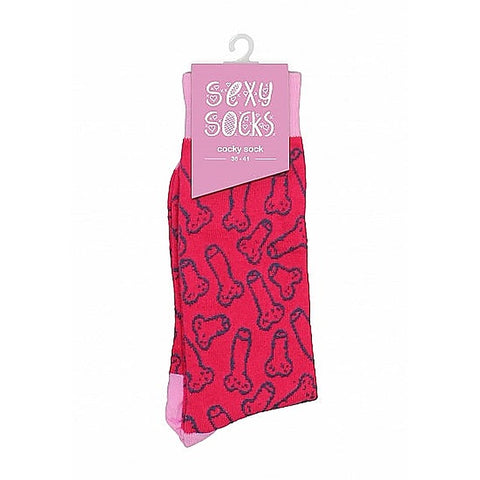Cocky Print Sexy Socks by Shots Toys