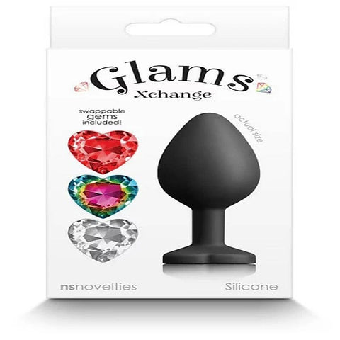 Glams Xchange Heart Shape Butt Plug by NS Novelties