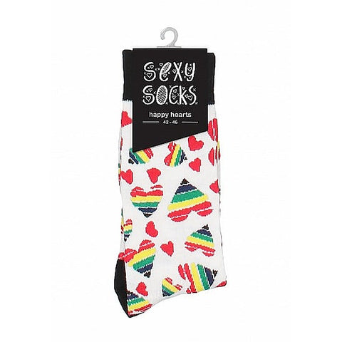 Happy Hearts Novelty Socks by Shots Toys