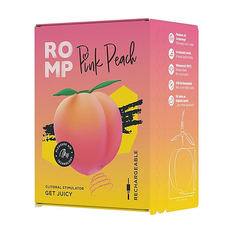 Romp Peach Air Pulse Clitoral Vibrator by Love Honey