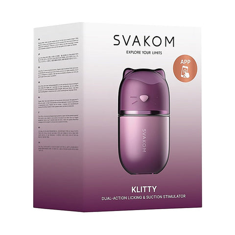 Klitty Dual Action Licking and Suction Massager by Svakom