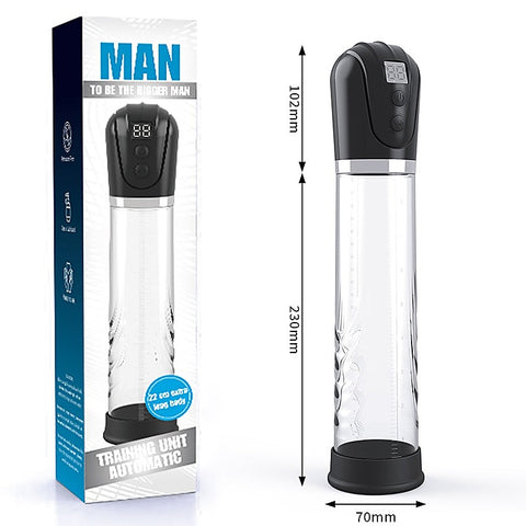 Longer Tube Digital Display Mens Penis Pump