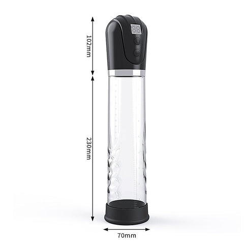 Longer Tube Digital Display Mens Penis Pump