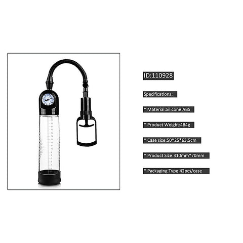 MEN Pull Rod Penis Pump with Gauge by Shenzhen Canwin