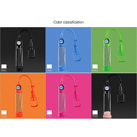 MEN Pull Rod Penis Pump with Gauge by Shenzhen Canwin