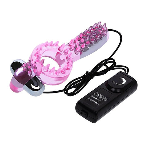 Double Vibrators Stretchy Cock Ring by Baile