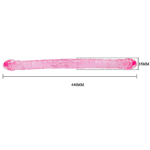 Dual Ended Waterproof Realistic TPR Dildo by Baile