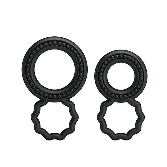 Dual Pack Mens Stretchy Silicone Cock Ring by Baile