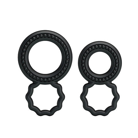 Dual Pack Mens Stretchy Silicone Cock Ring by Baile