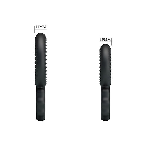 Dual Pack Mens Stretchy Silicone Cock Ring by Baile