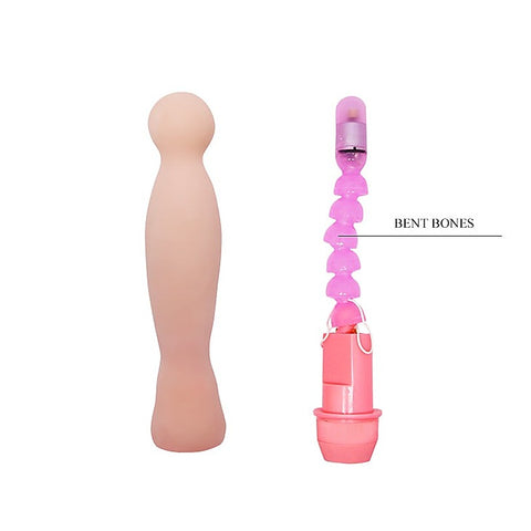 Flexi Spine Knobbed Multi Speed Vibrating Dildo by Baile
