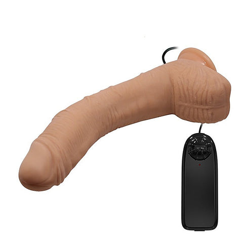 Alex 11 Inches Vibrating G Spot Curved Dildo by Baile