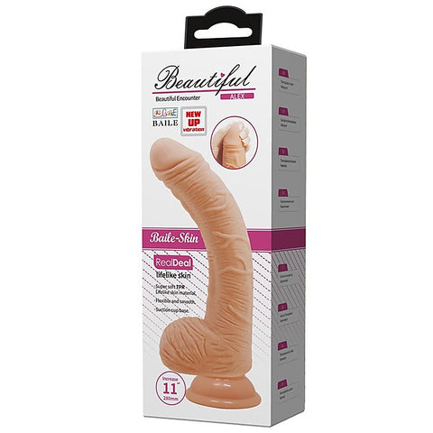 Alex 11 Inches Vibrating G Spot Curved Dildo by Baile