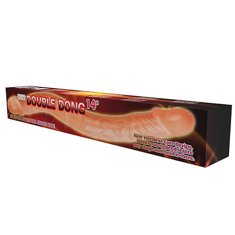 Bendable Realistic TPR Double Dong 14 Inches by Baile