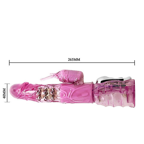 Multi Functions Rabbit Ear Rotating Vibrator by Baile