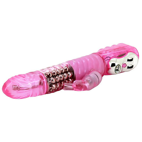 Ribbed Shaft and Realistic Head Rabbit Vibrator by Baile