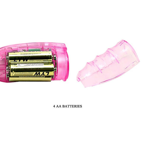 Ribbed Shaft and Realistic Head Rabbit Vibrator by Baile