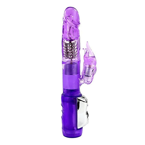 Beaded and Bulbous Shaft Rabbit Massager by Baile