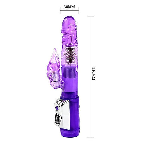 Beaded and Bulbous Shaft Rabbit Massager by Baile